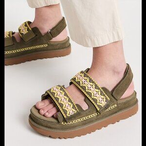 UGG Goldenstar Heritage Braided Platform Sandals - 8.5